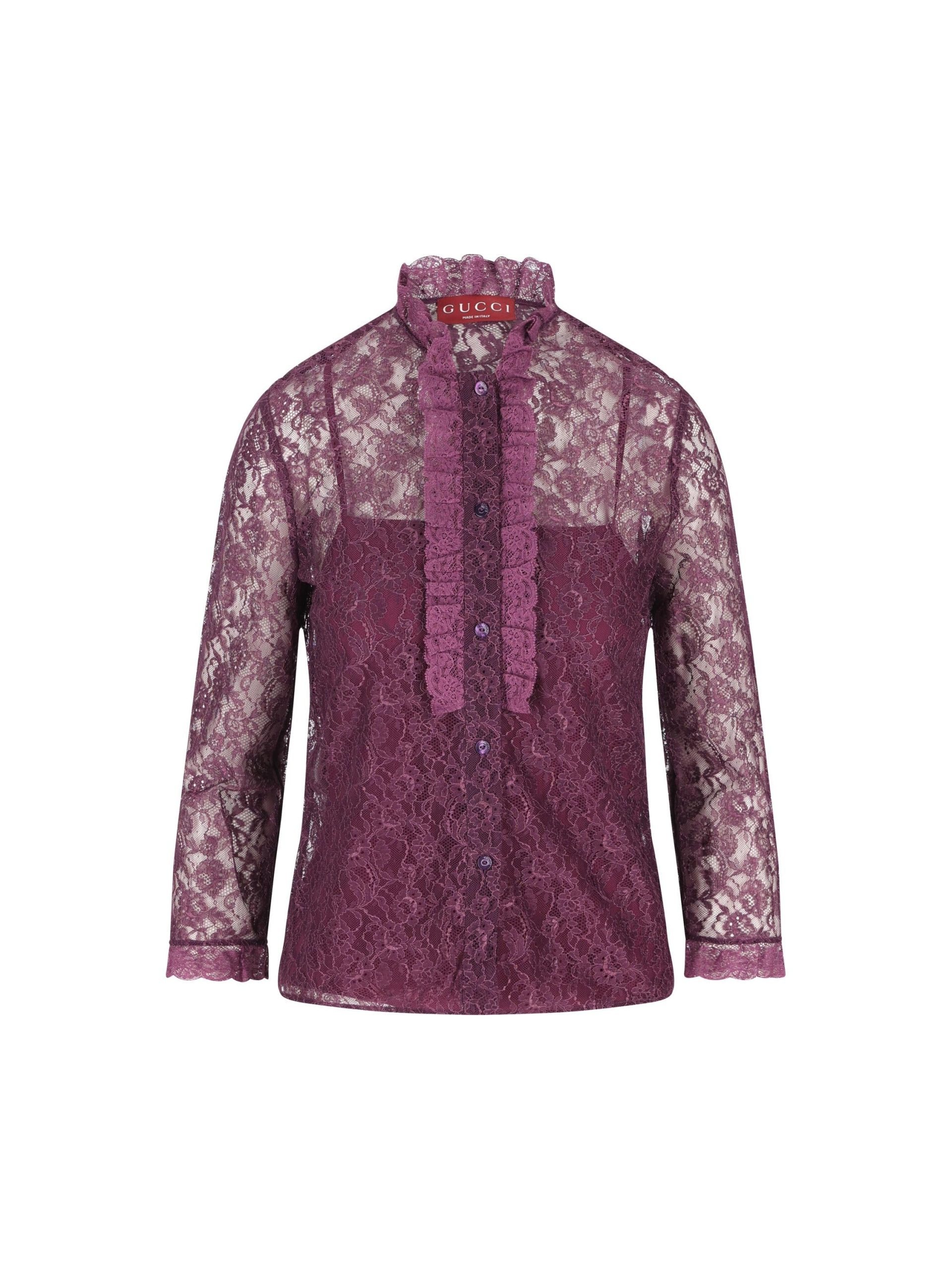 GUCCI Camicia In Pizzo