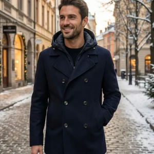 Cappotto Corto MARTINA FRANCA - Blu